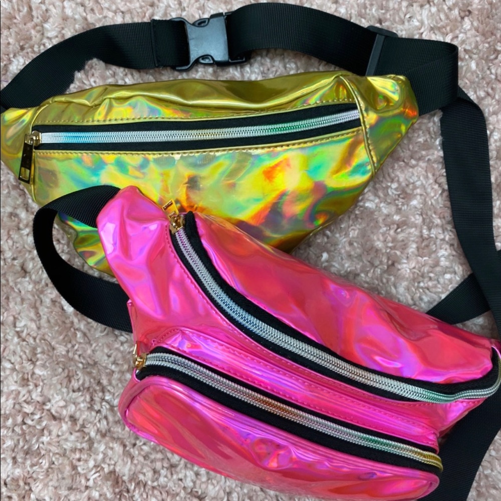 holographic fanny pack set also sold single
